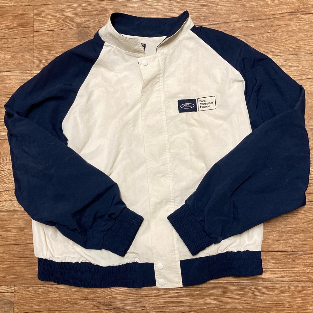 Vintage Ford Bomber Style Windbreaker Jacket